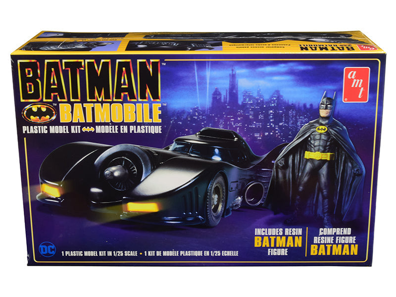 AMT - Skill 2 Model Kit Batmobile with Resin Batman Figurine "Batman" (1989) 1/25 Scale Model