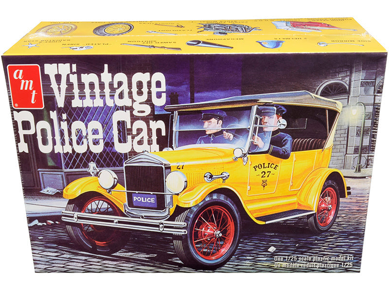 AMT - Skill 2 Model Kit 1927 Ford T Vintage Police Car 1/25 Scale Model