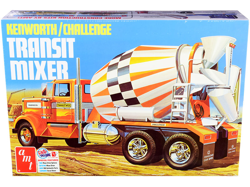 AMT - Skill 3 Model Kit Kenworth / Challenge Transit Cement Mixer Truck 1/25 Scale Model