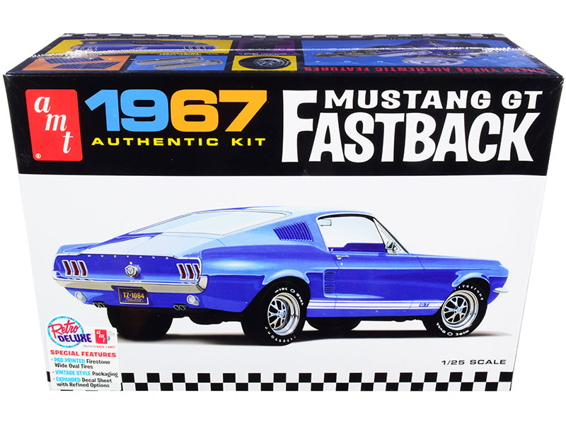 AMT - Skill 2 Model Kit 1967 Ford Mustang GT Fastback 1/25 Scale Model by AMT