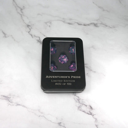 Adventurer's Pride - 7 Piece DnD Dice Set | Limited Edition RPG Gaming Dice