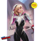 [Foil] Amazing Spider-Man #32 [G.O.D.S.] Unknown Comics Leirix Exclusive NYCC Foil Virgin Var (10/18/2023) - Collectors World Toys