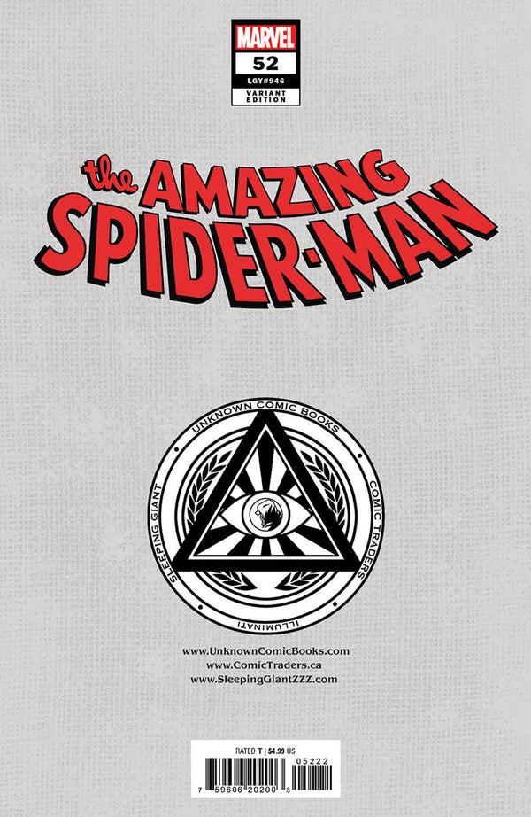 Amazing Spider-Man #52 Unknown Comics Ejikure Exclusive Virgin Var (06/19/2024) - Collectors World Toys