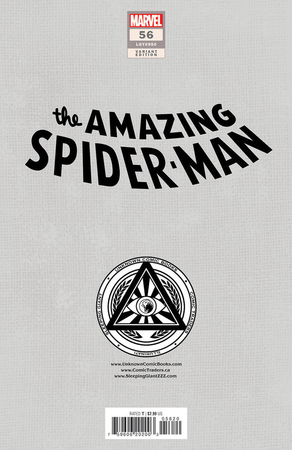 Amazing Spider-Man #56 Unknown Comics Alexander Lozano Exclusive Var (08/28/2024) - Collectors World Toys