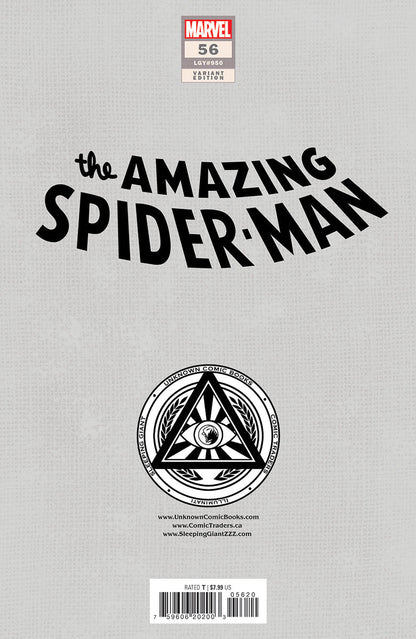 Amazing Spider-Man #56 Unknown Comics Alexander Lozano Exclusive Virgin Var (08/28/2024) - Collectors World Toys