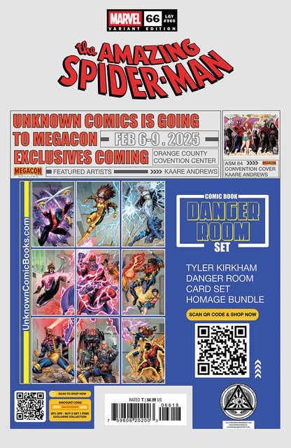 Amazing Spider-Man #66 Unknown Comics Gabriele Dell’Otto Exclusive Virgin Var (01/22/2025) - Collectors World Toys