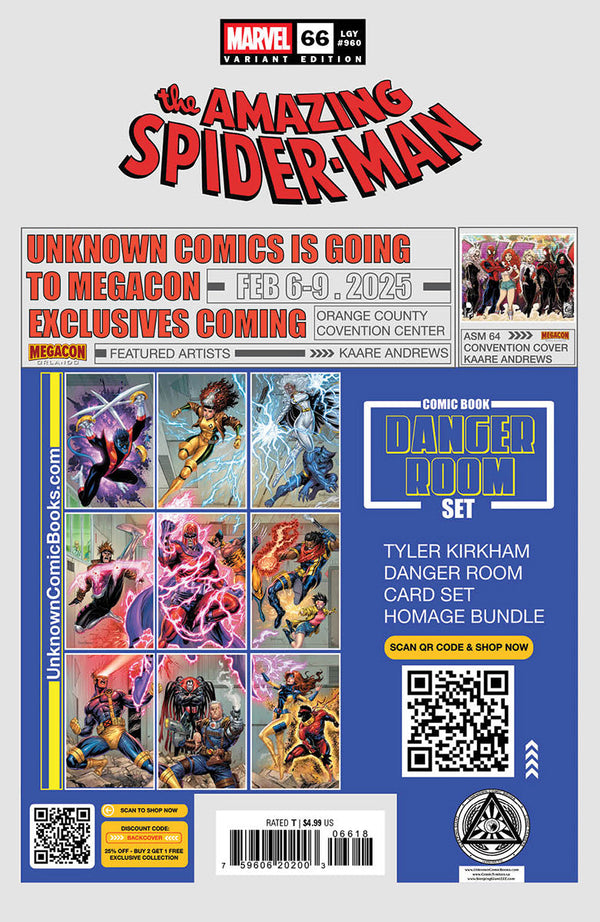Amazing Spider-Man #66 Unknown Comics Gabriele Dell’Otto Exclusive Virgin Var (01/22/2025) - Collectors World Toys