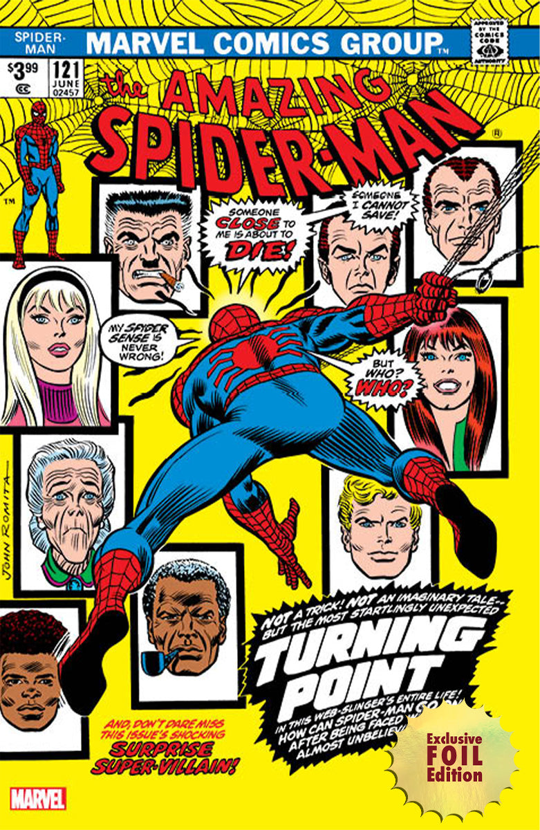 [Foil] Amazing Spider-Man #121 Facsimile Edition Unknown Comics John Romita Exclusive Var (06/14/2023) Main image