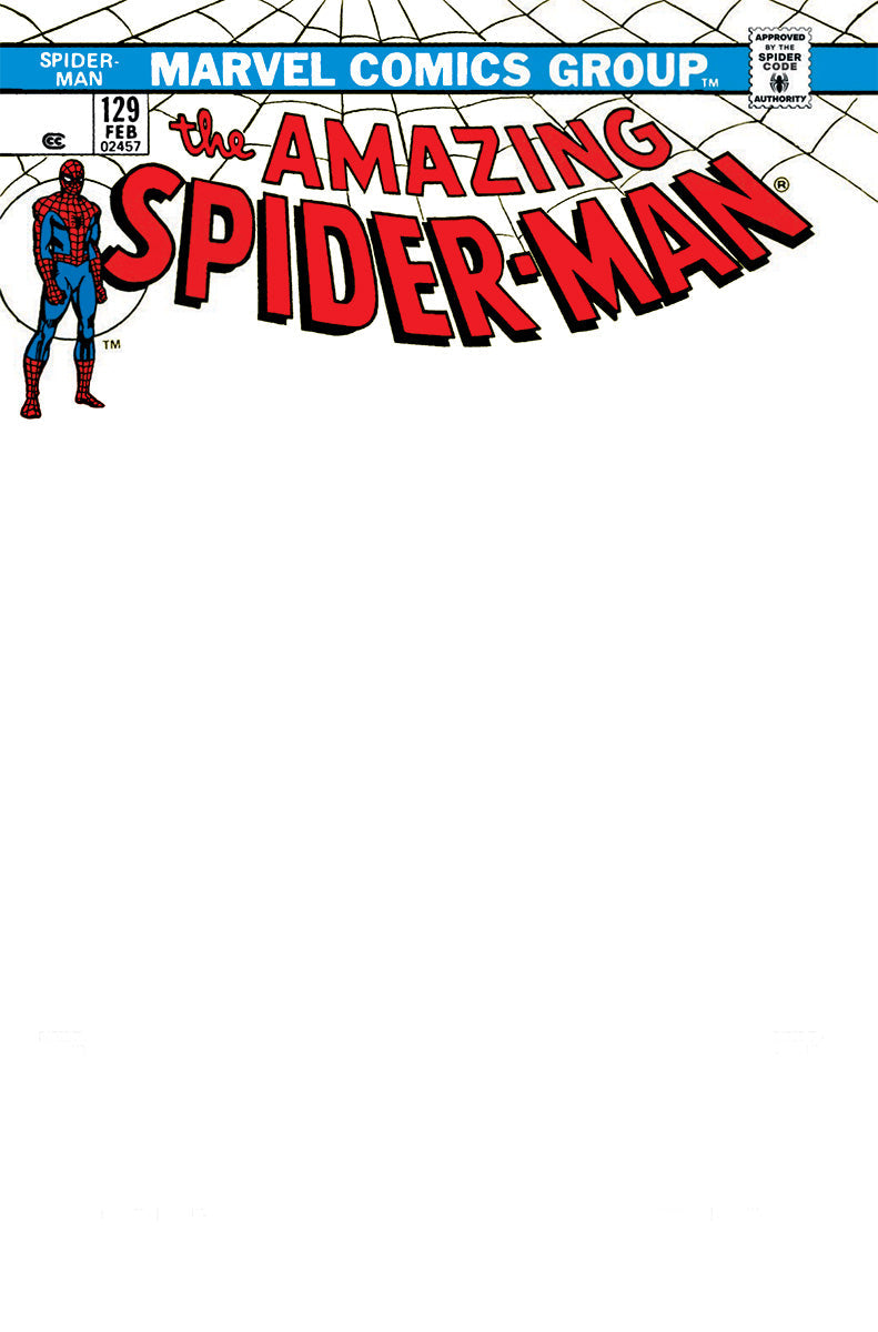 AMAZING SPIDER-MAN 129 UNKNOWN COMICS FACSIMILE EDITION EXCLUSIVE BLANK VAR (02/22/2023)