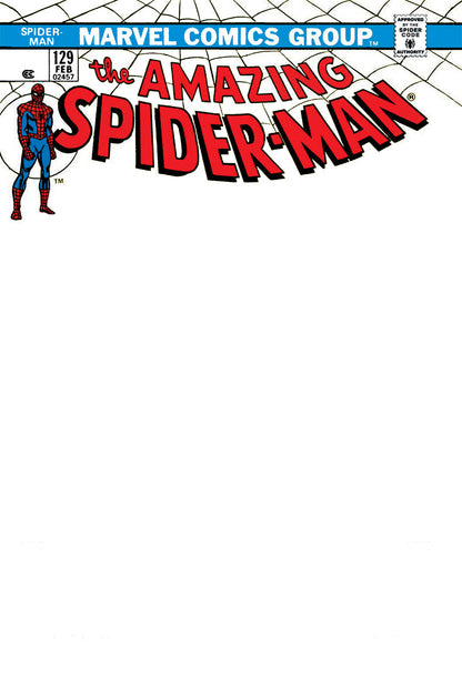 AMAZING SPIDER-MAN 129 UNKNOWN COMICS FACSIMILE EDITION EXCLUSIVE BLANK VAR (02/22/2023)