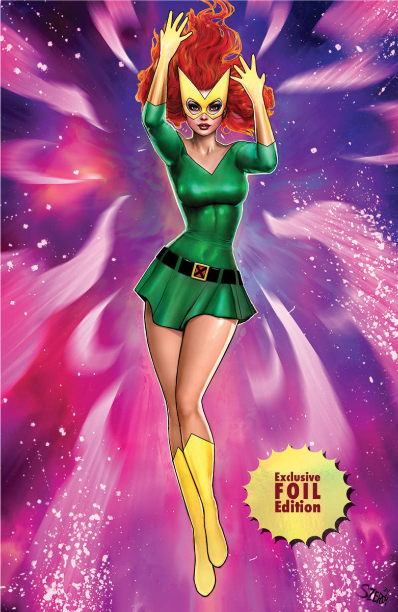 [Signed by Nathan Szerdy] [FOIL] PHOENIX #1 UNKNOWN COMICS NATHAN SZERDY MARVEL GIRL VIRGIN EXCLUSIVE SDCC 2024 VAR [IN STOCK] - Collectors World Toys
