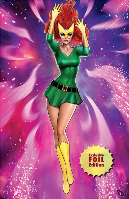 [Signed by Nathan Szerdy] [FOIL] PHOENIX #1 UNKNOWN COMICS NATHAN SZERDY MARVEL GIRL VIRGIN EXCLUSIVE SDCC 2024 VAR [IN STOCK] - Collectors World Toys