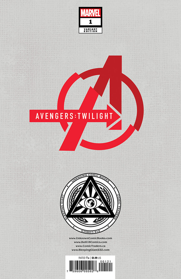 Avengers: Twilight #1 Unknown Comics Davide Paratore Exclusive Var (01/17/2024) - Collectors World Toys