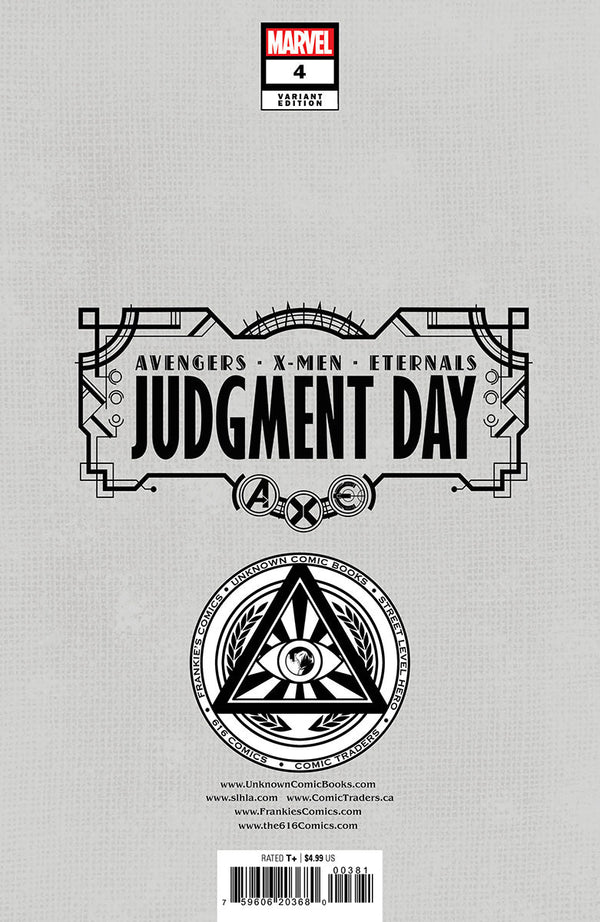 A.X.E.: Judgment Day #4 [Axe] Unknown Comics David Nakayama Hellfire Exclusive Virgin Var (09/14/2022) - Collectors World Toys