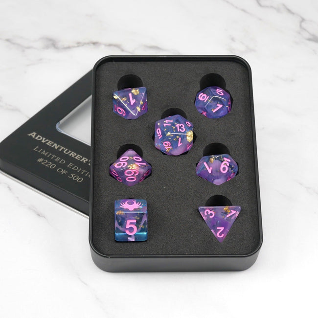 Adventurer's Pride - 7 Piece DnD Dice Set | Limited Edition RPG Gaming Dice - Collectors World Toys Hover Image