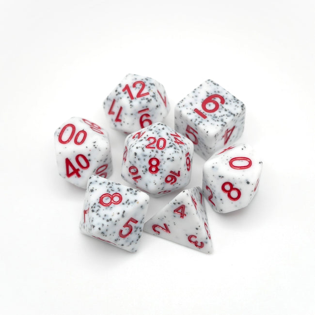 Alabaster Malphite - 7 Piece DnD Dice Set | Acrylic RPG Gaming Dice - Collectors World Toys Hover Image