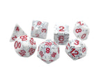 Alabaster Malphite - 7 Piece DnD Dice Set | Acrylic RPG Gaming Dice - Collectors World Toys