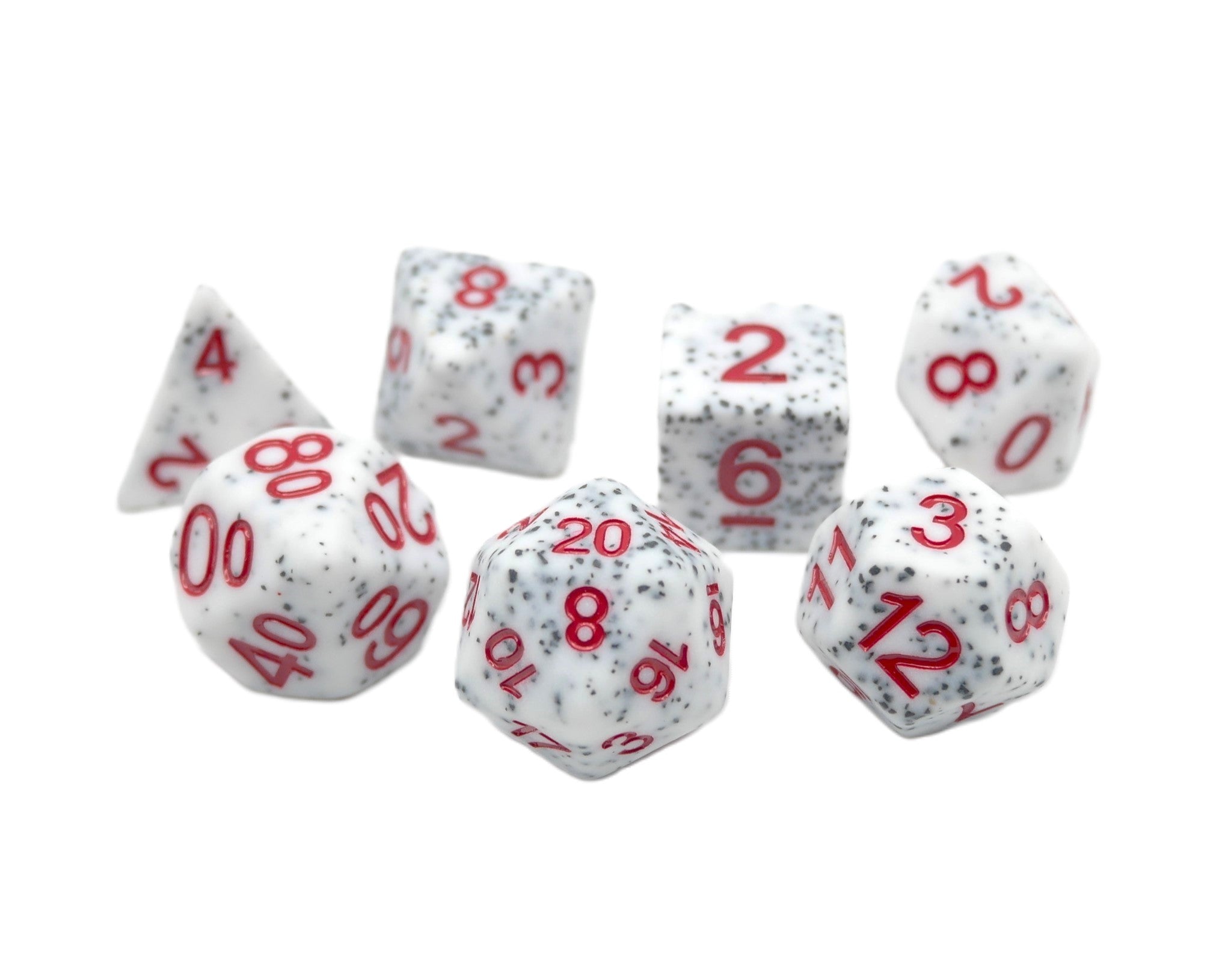 Alabaster Malphite - 7 Piece DnD Dice Set | Acrylic RPG Gaming Dice - Collectors World Toys