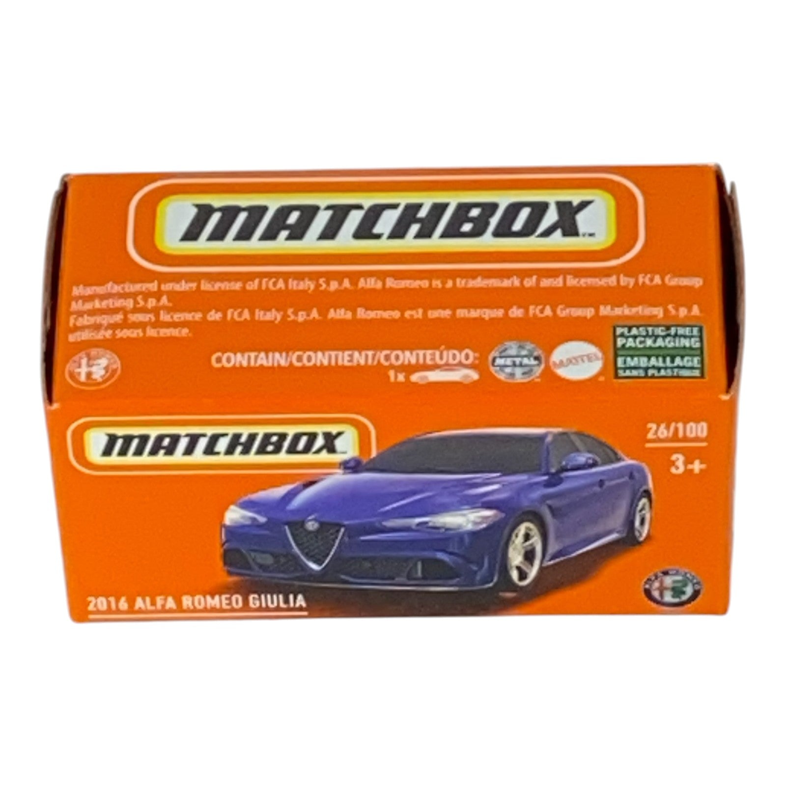 Matchbox 2016 Alfa Romeo Giulia - Power Grabs - Matchbox Series 26/100 Secondary image