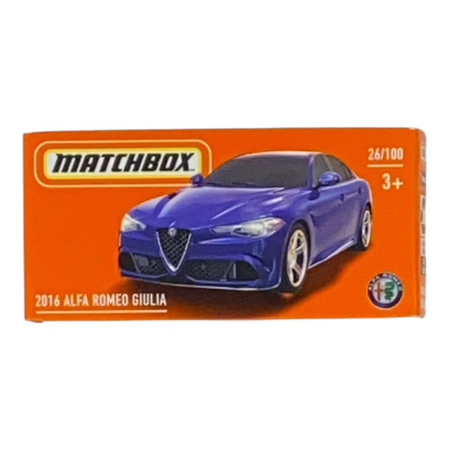 Matchbox 2016 Alfa Romeo Giulia - Power Grabs - Matchbox Series 26/100 - Collectors World Toys Hover Image