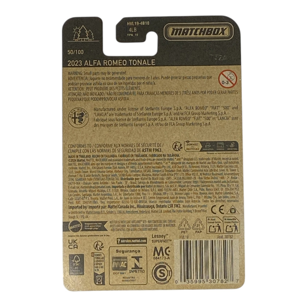 Matchbox 2023 Alfa Romeo Tonale - Matchbox Series 50/100 - Collectors World Toys