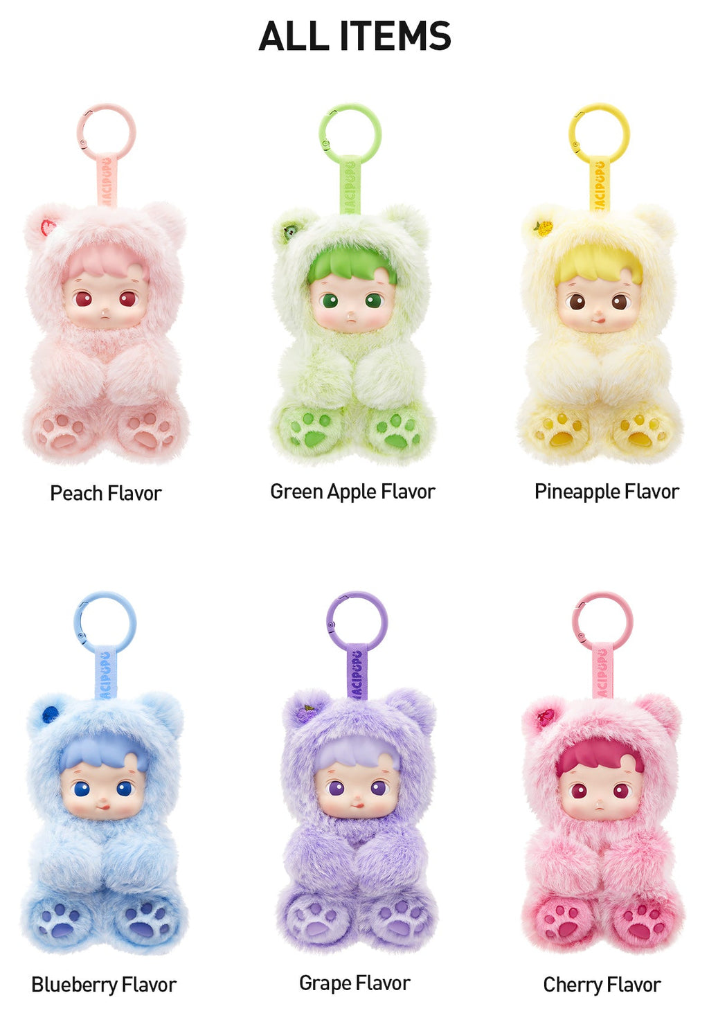 Hacipupu Gummy Bear Series - Vinyl Plush Pendant Blind Box - Collectors World Toys