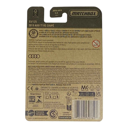 Matchbox 2019 Audi TT RS Coupe - 2025 Matchbox Series 53/125