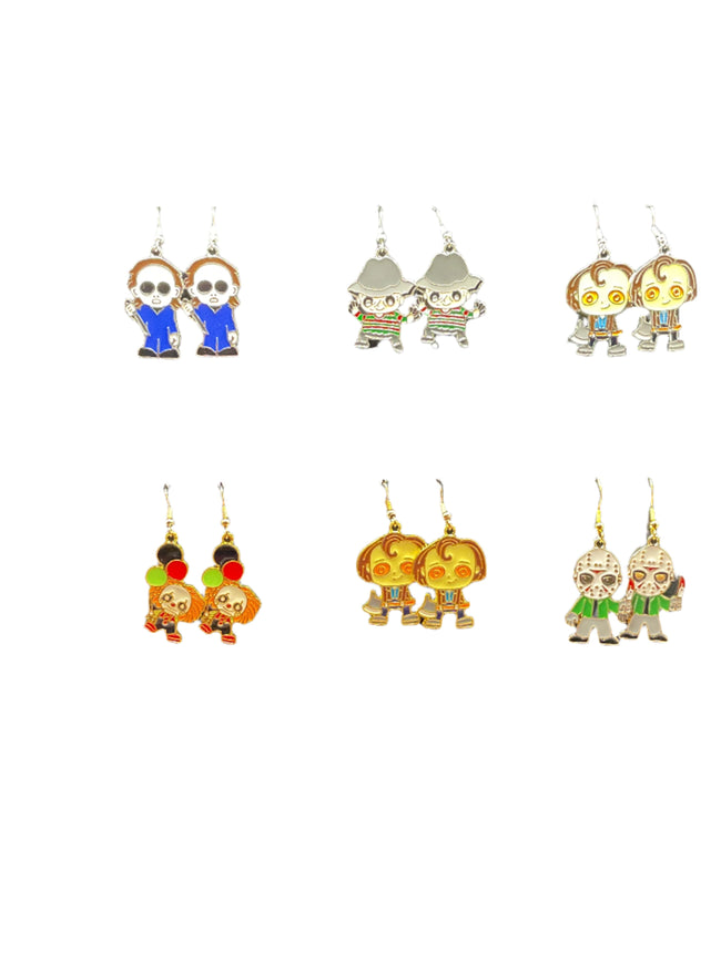 Horror Film Character Earrings Hover Image