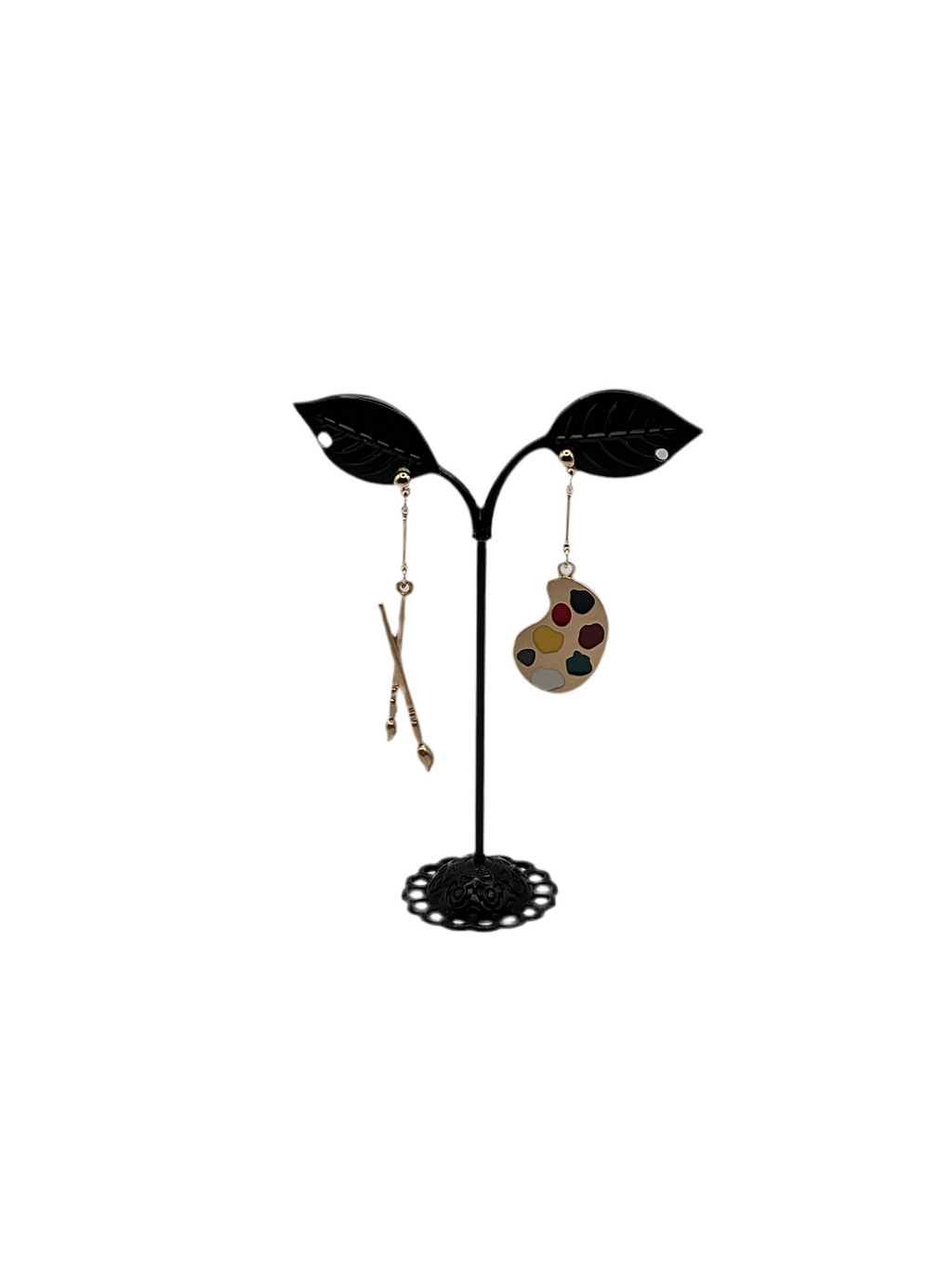 Paint Palette And Paint brush Earrings