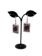 Heart Card Earrings