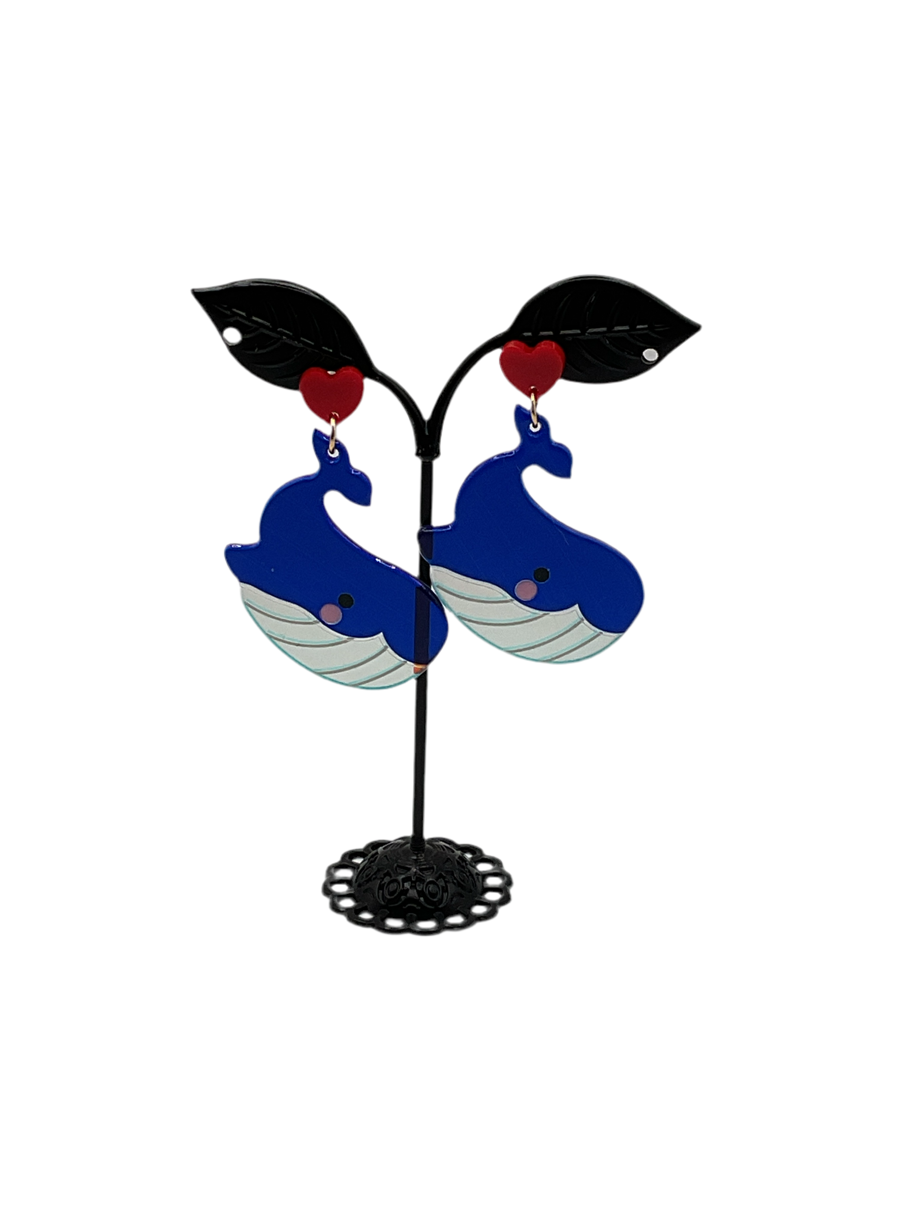 Blue Whale Earrings
