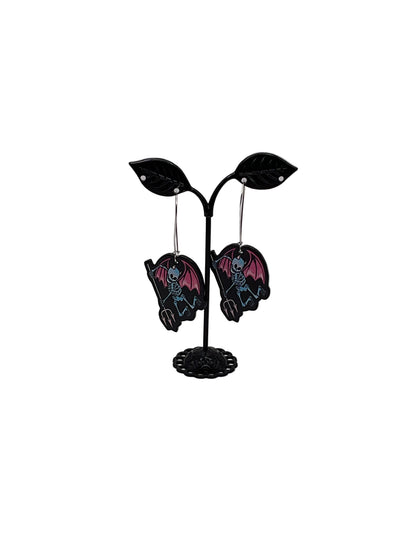 Devil Skeleton Earrings