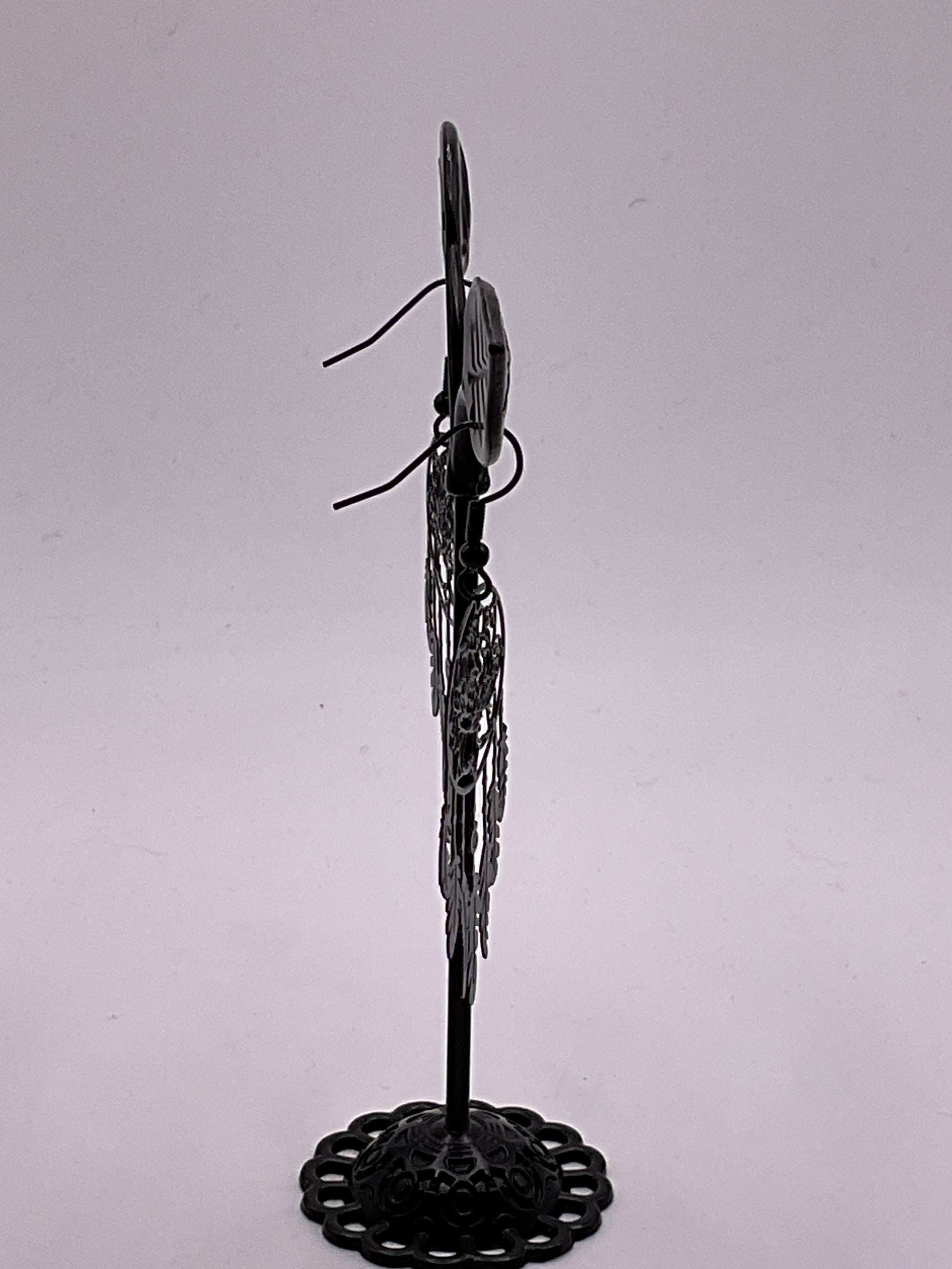 Black Dream Catcher Earrings