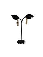 Leapord print hoop earrings