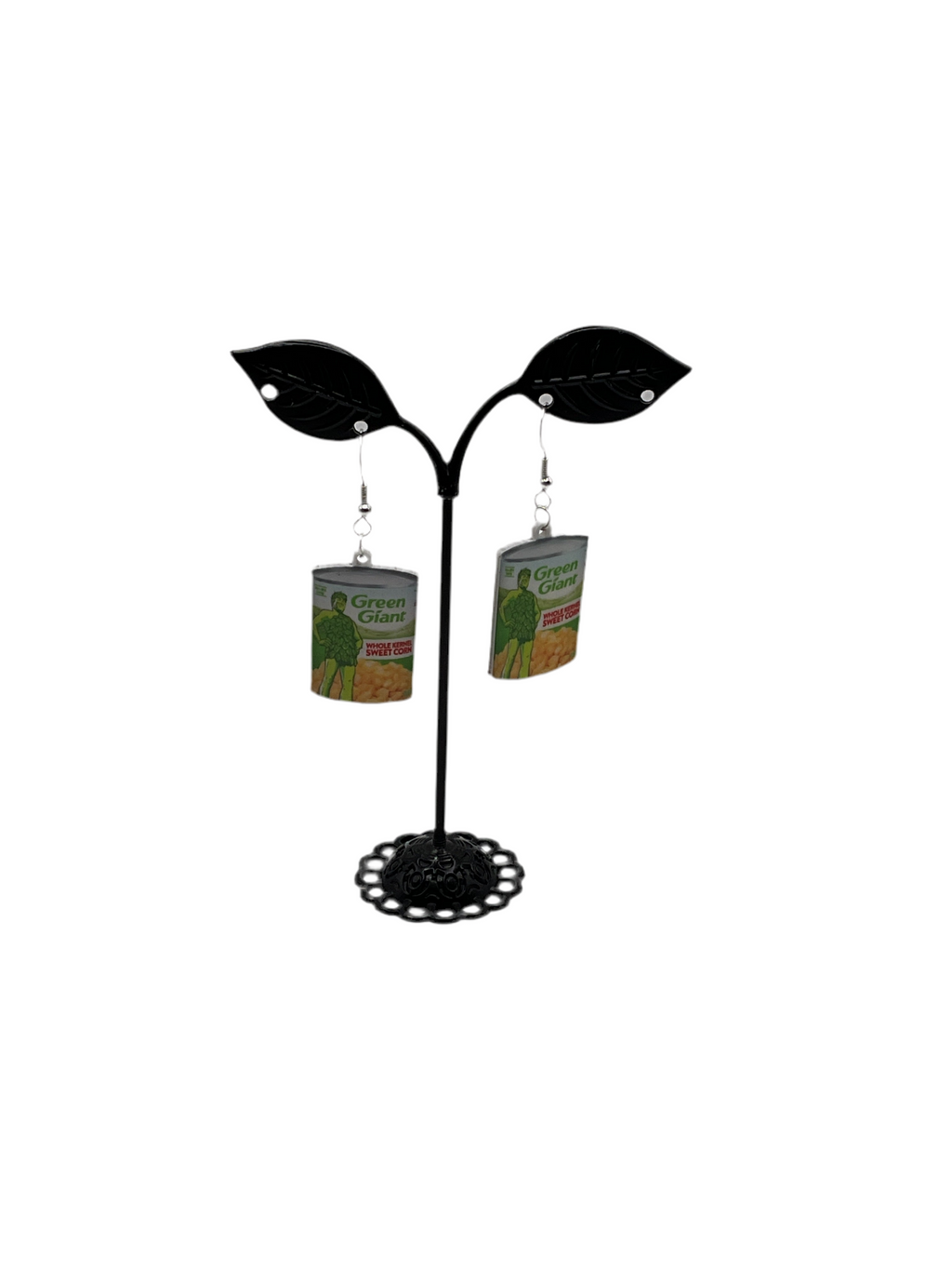 Green Giant Corn Earrings