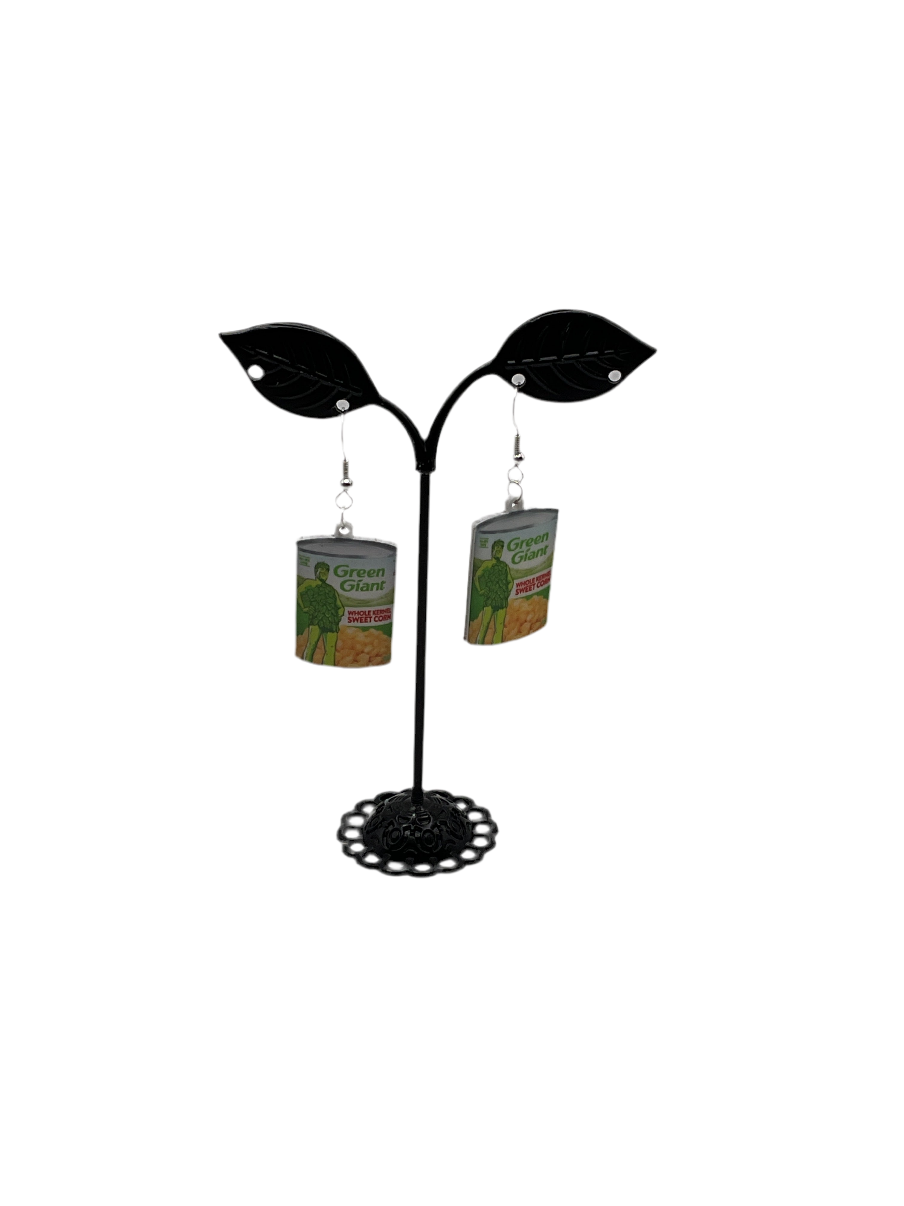 Green Giant Corn Earrings