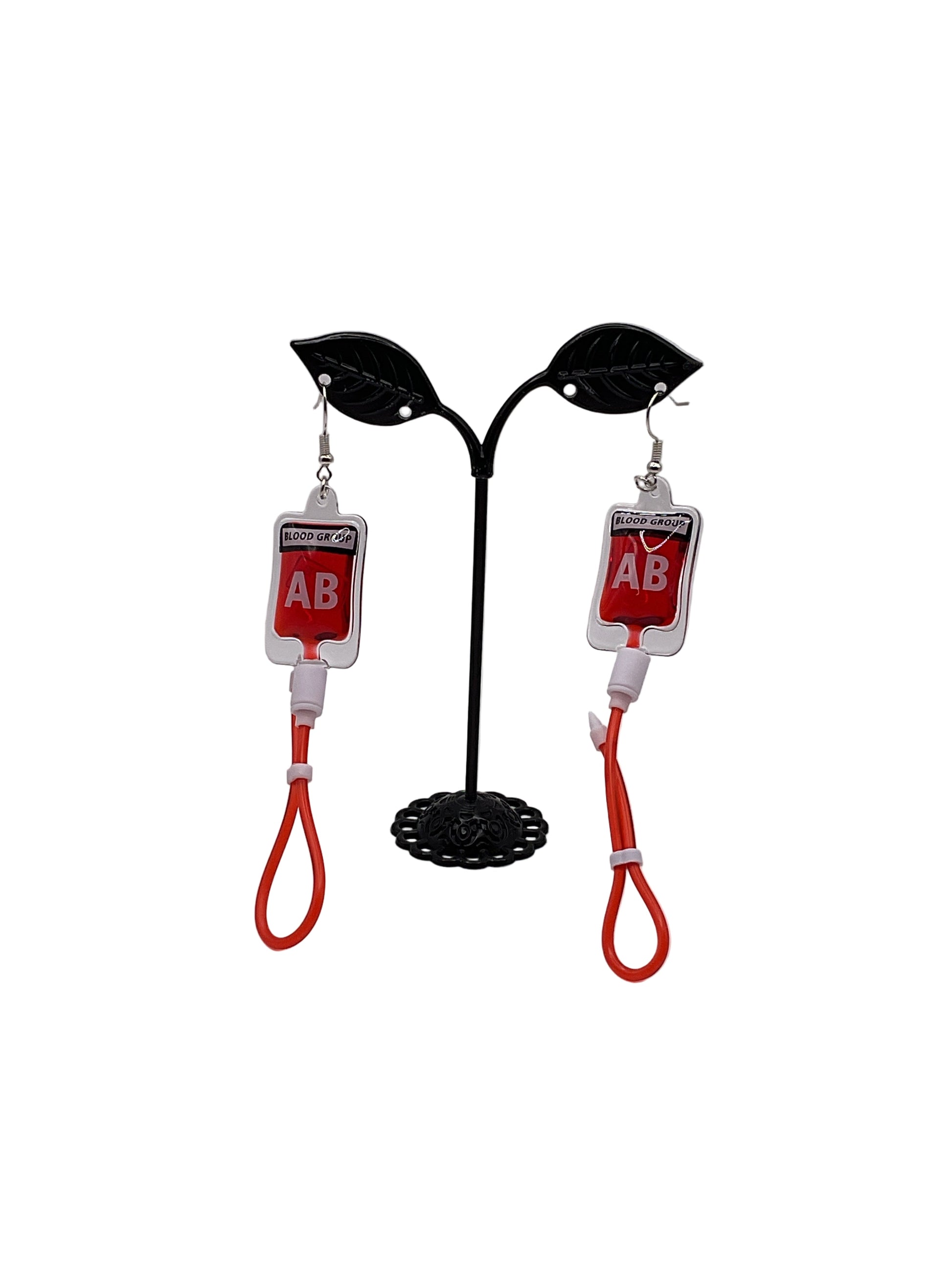 Blood Bag Earrings