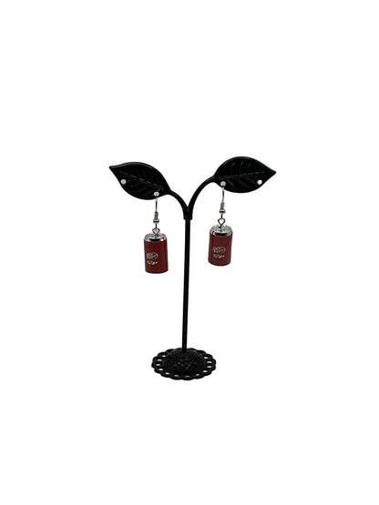 Dr. Pepper Earrings