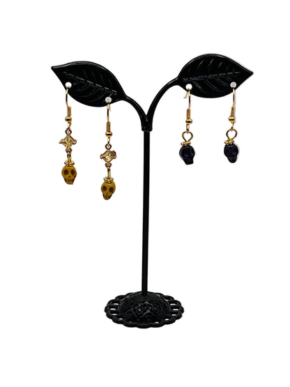 Colorful Tiny Skull Earrings