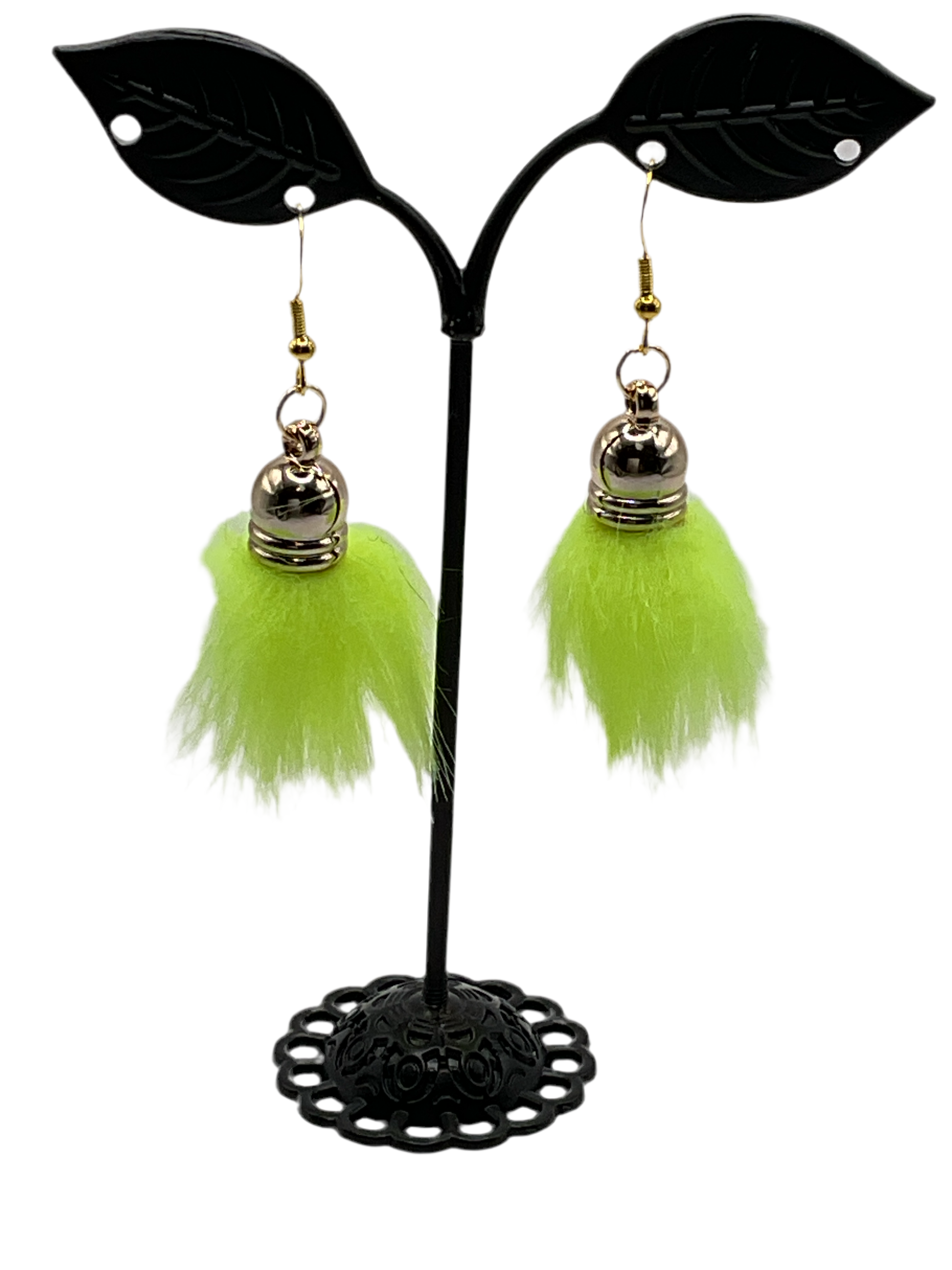 Fuzzy tassel earrings Main image