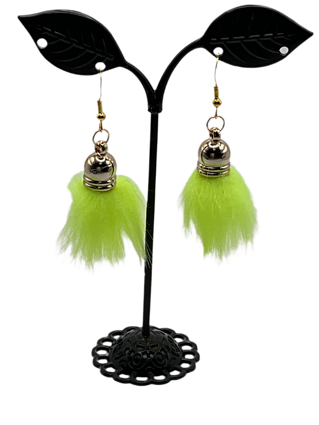 Fuzzy tassel earrings