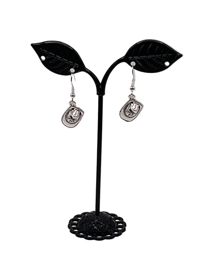Fireman helmet earrings