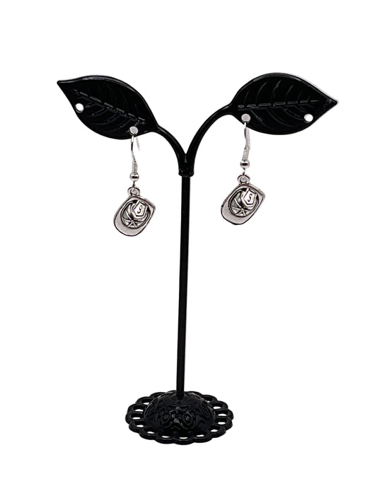Fireman helmet earrings