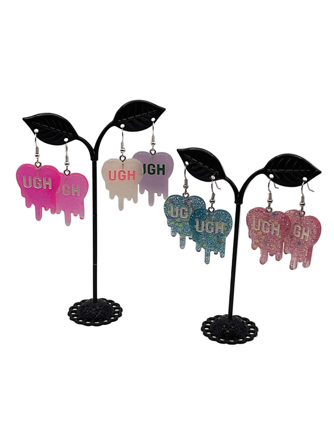 Melting Convo Heart Earrings Hover Image