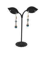 Crystal and Crosses Earrings