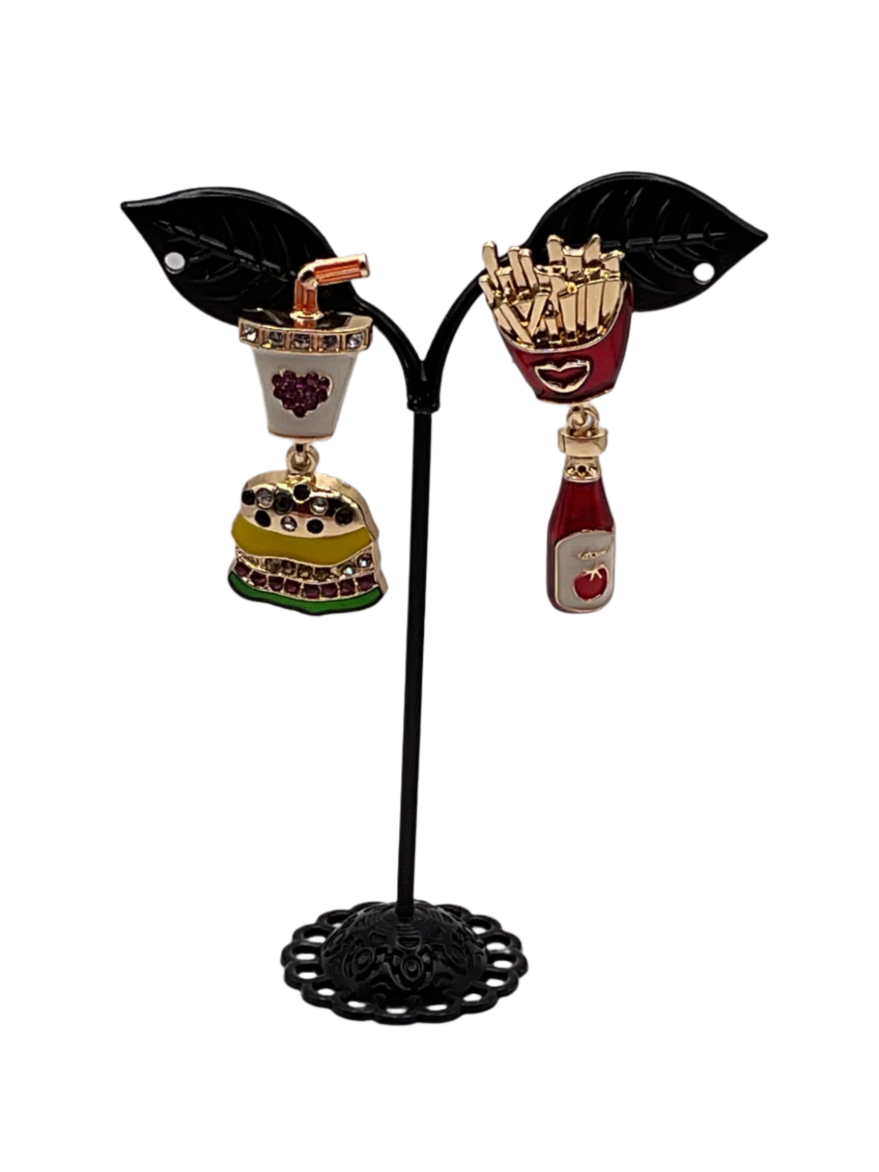 Hamburger Combo Earrings Main image