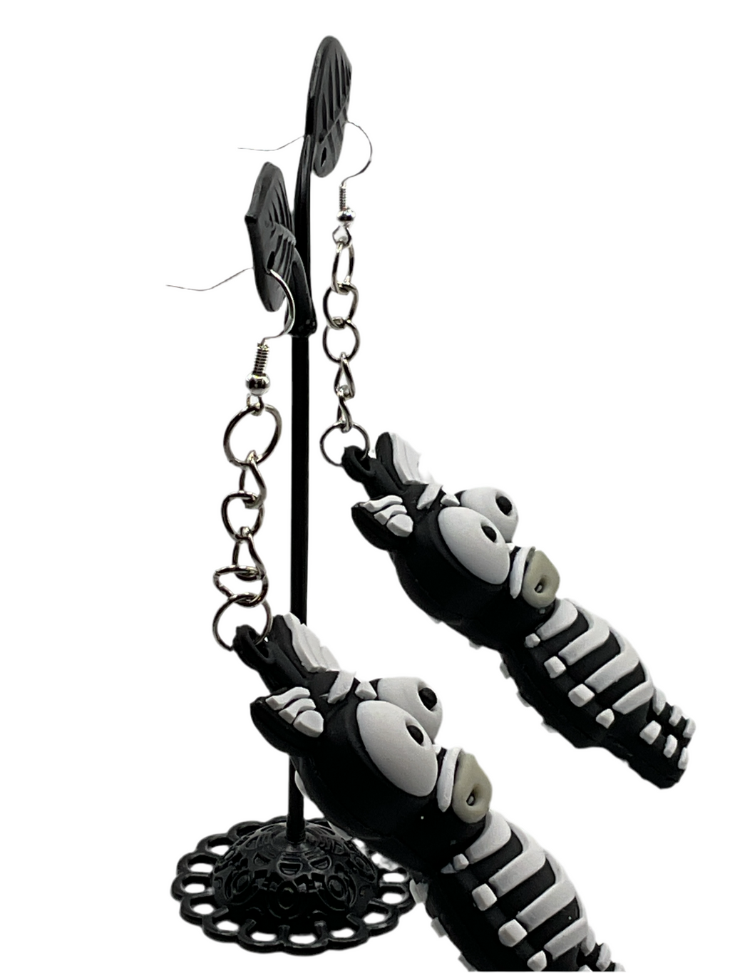 Crazy Eyed Zebra Earrings