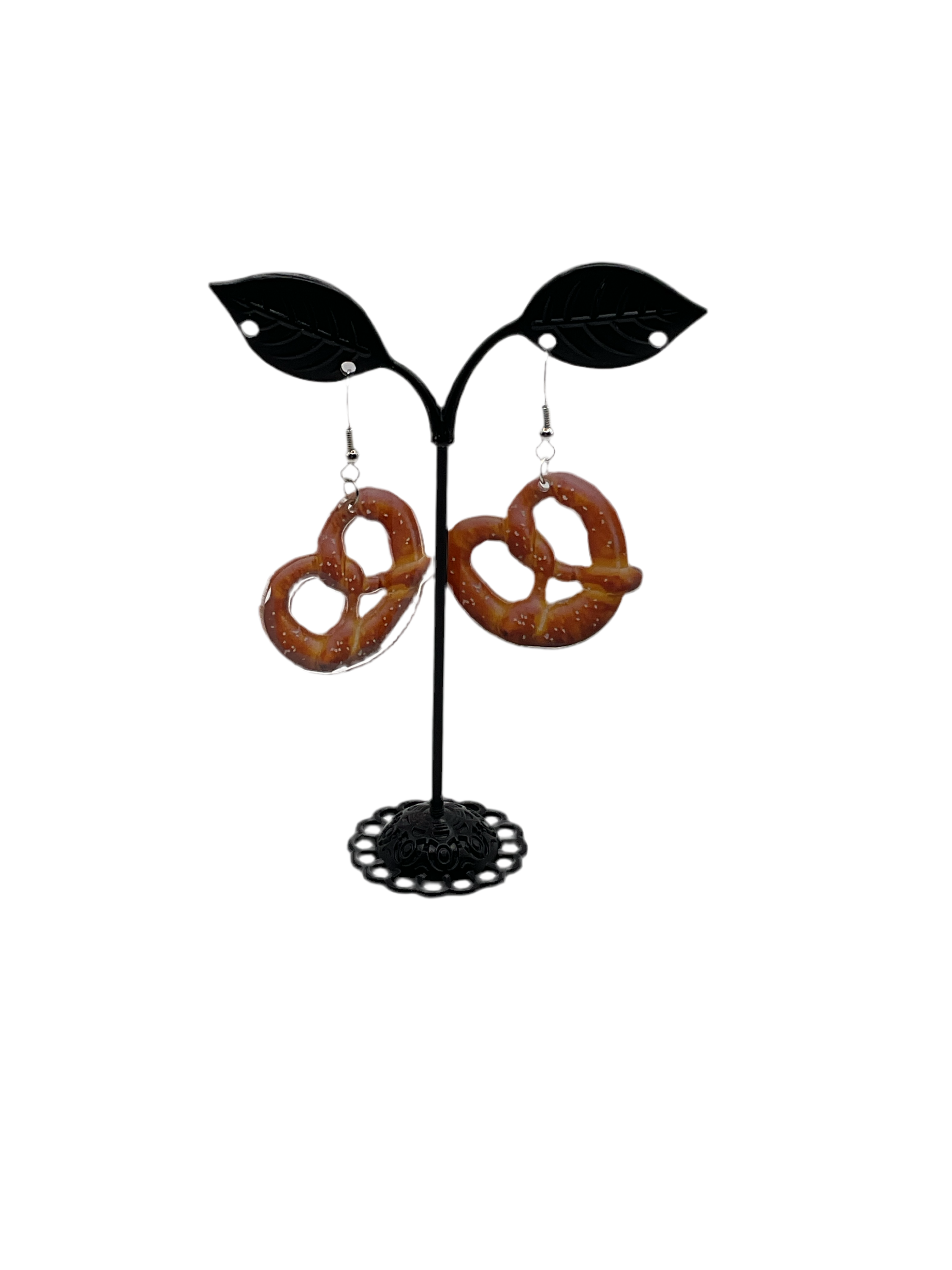 Pretzel earrings