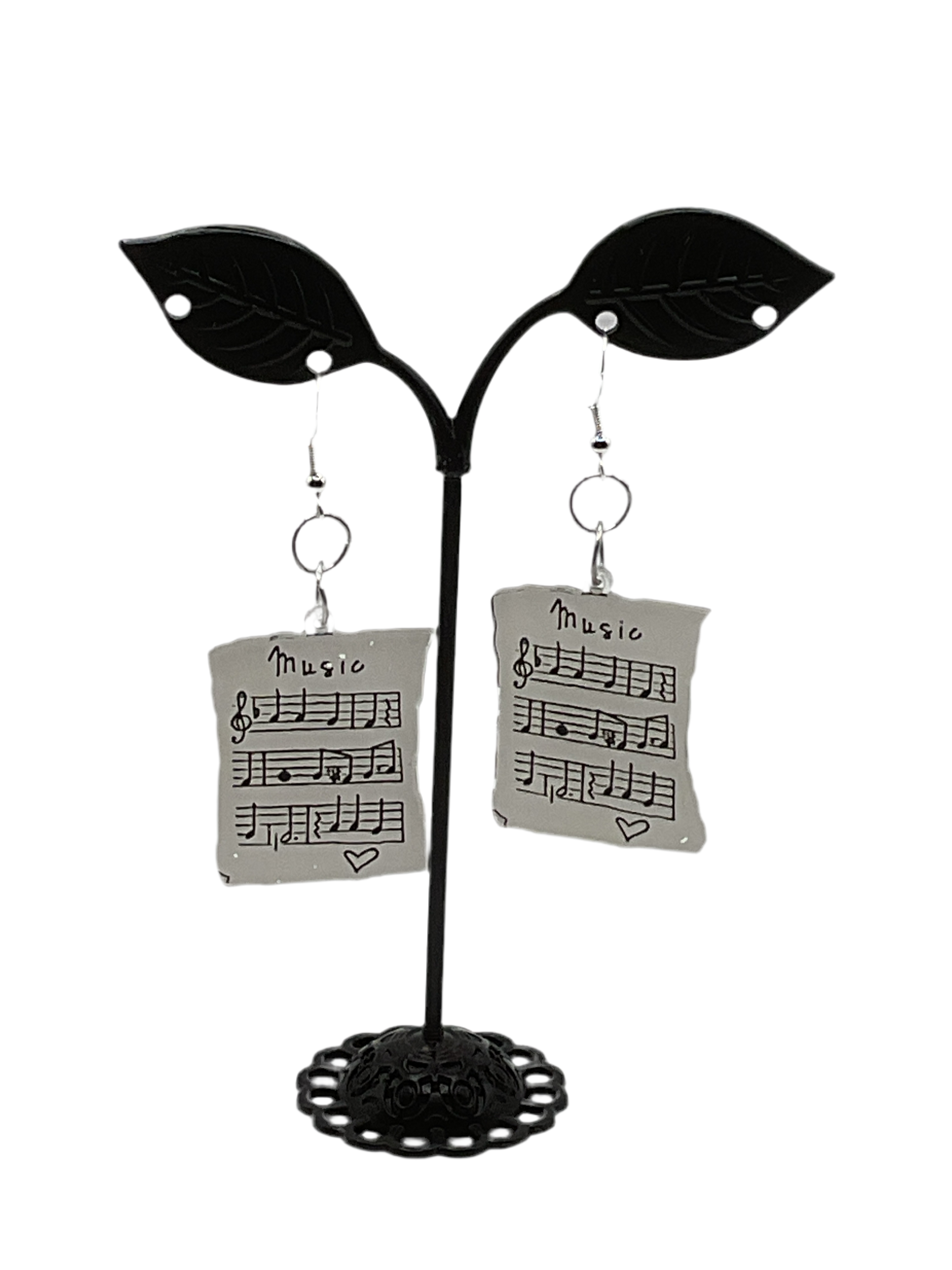 Sheet Music earrings Main image