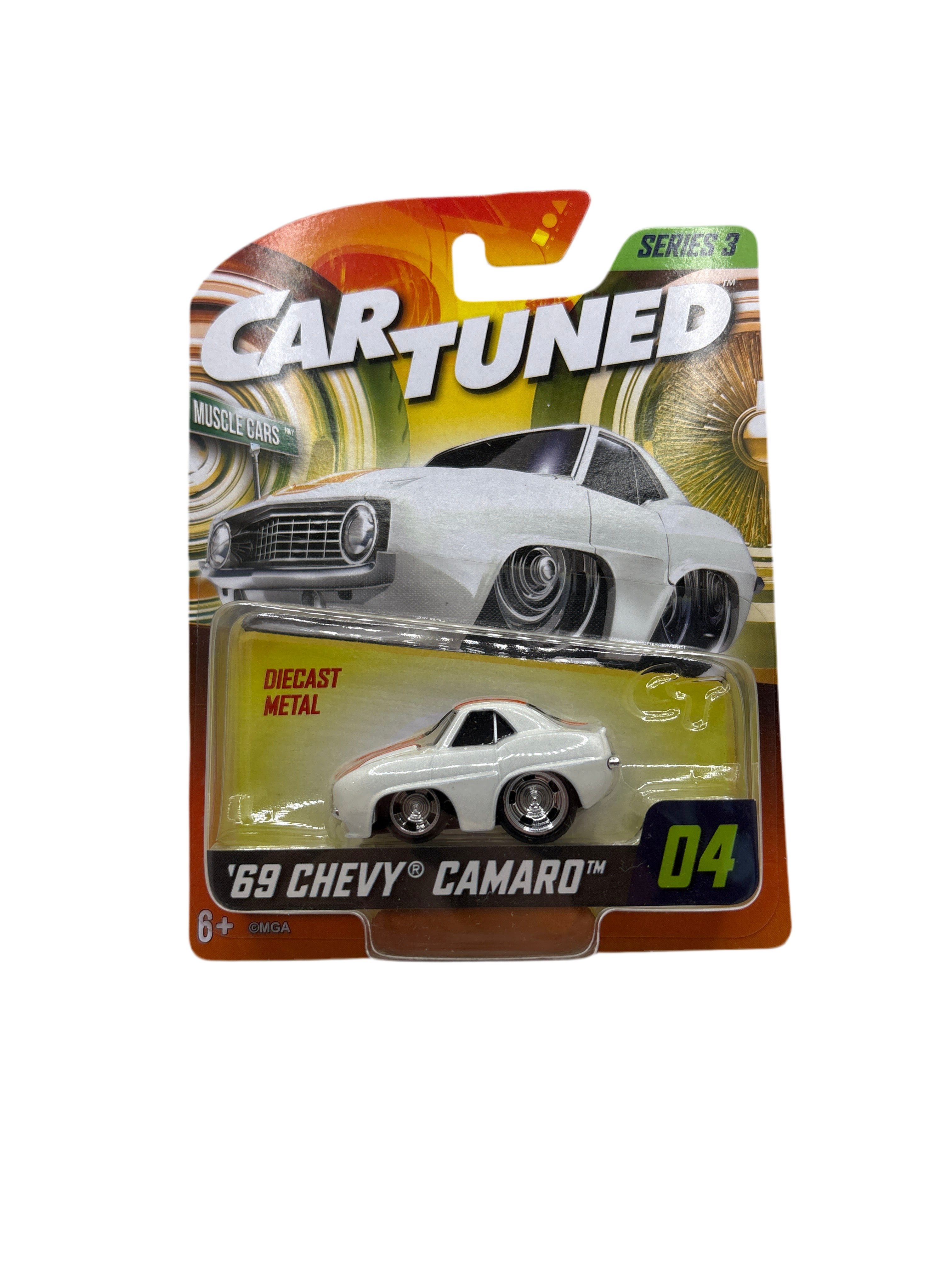 Car Tuned 69 Chevy Camaro Diecast white Main image
